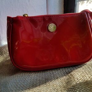Red Patent Leather Make Up Bag